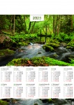 Kalendarz planszowy A1 na rok 2024 W lesie