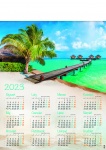 Kalendarz planszowy A1 na rok 2024 W tropikach