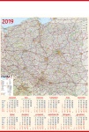 Kalendarz planszowy B1 2019 Mapa