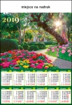 Kalendarz planszowy B1 2019 Ogród