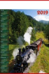 Kalendarz planszowy B1 2019 Pociąg