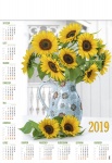 Kalendarz planszowy B1 2019 Słoneczniki