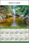 Kalendarz planszowy B1 2021 Wodospad Szklarki