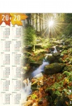 Kalendarz planszowy B1 2021 Leśny potok