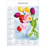 Kalendarz planszowy B1 2021 Tulipany