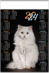 Kalendarz planszowy B1 na rok 2024 Kot