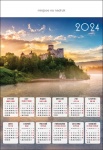 Kalendarz planszowy B1 2025 Zamek w Niedzicy