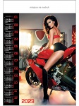 Kalendarz planszowy B1 na rok 2024 Dziewczyna na motorze