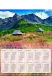Kalendarz planszowy B1 na rok 2024 Hala Gąsienicowa