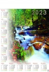 Kalendarz planszowy B1 na rok 2024 Leśny potok