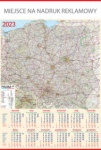 Kalendarz planszowy B1 na rok 2024 Mapa
