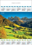 Kalendarz planszowy A1 2025 Alpejska dolina