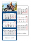 Kalendarz trójdzielny 2021 Motocyklistka (zdjęcie 1)