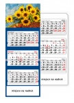 Kalendarz trójdzielny 2021 Słoneczniki (zdjęcie 1)