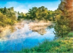 Kalendarz trójdzielny 2025 Mgła nad rzeką