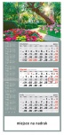 Kalendarz trójdzielny duży 2019 Ogród (zdjęcie 1)