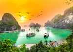 Kalendarz trójdzielny na rok 2025 Zatoka Ha Long