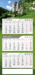 Kalendarz trójdzielny płaski na rok 2024 Dolina Bolechowicka