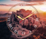 Kalendarz trójdzielny z zegarem na rok 2024 Akropol