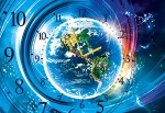 Kalendarz trójdzielny zegar Ziemia