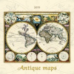 Kalendarz wieloplanszowy 2019 Antique maps (zdjęcie 12)