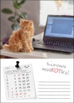 Kalendarz wieloplanszowy na rok 2024 Kot w biurze (zdjęcie 3)