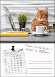 Kalendarz wieloplanszowy na rok 2024 Kot w biurze (zdjęcie 7)