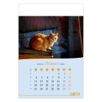 Kalendarz wieloplanszowy na rok 2024 Koty (zdjęcie 6)