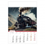 Kalendarz wieloplanszowy na rok 2024 Parowozy (zdjęcie 4)