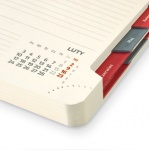 Kalendarze książkowe A5-006 (zdjęcie 2) z registrami na rok 2025
