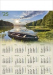 Kalendarz planszowy A1 2025 Mazury