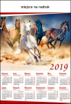 Kalendarz planszowy B1 2019 Konie