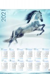 Kalendarz planszowy B1 2021 Koń