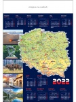 Kalendarz planszowy B1 2023 Mapa Polski