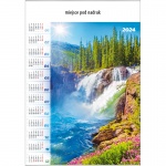Kalendarz planszowy B1 2025 Wodospad