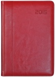 kalendarz książkowy z registrami dzienny format A4 czerwony nr 36