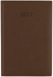 kalendarz książkowy tygodniowy A6 brązowy