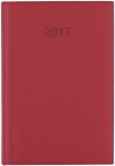 kalendarz książkowy tygodniowy A6 czerwony