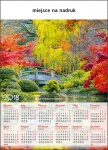Kalendarz planszowy 2018 Ogród japoński