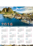 kalendarz ścienny A1 Norweskie klimaty