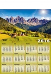 kalendarz ścienny B1 Alpejski widok