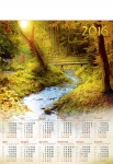 kalendarz ścienny B1 Jesienny strumień