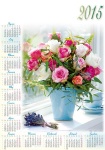 kalendarz ścienny Róże